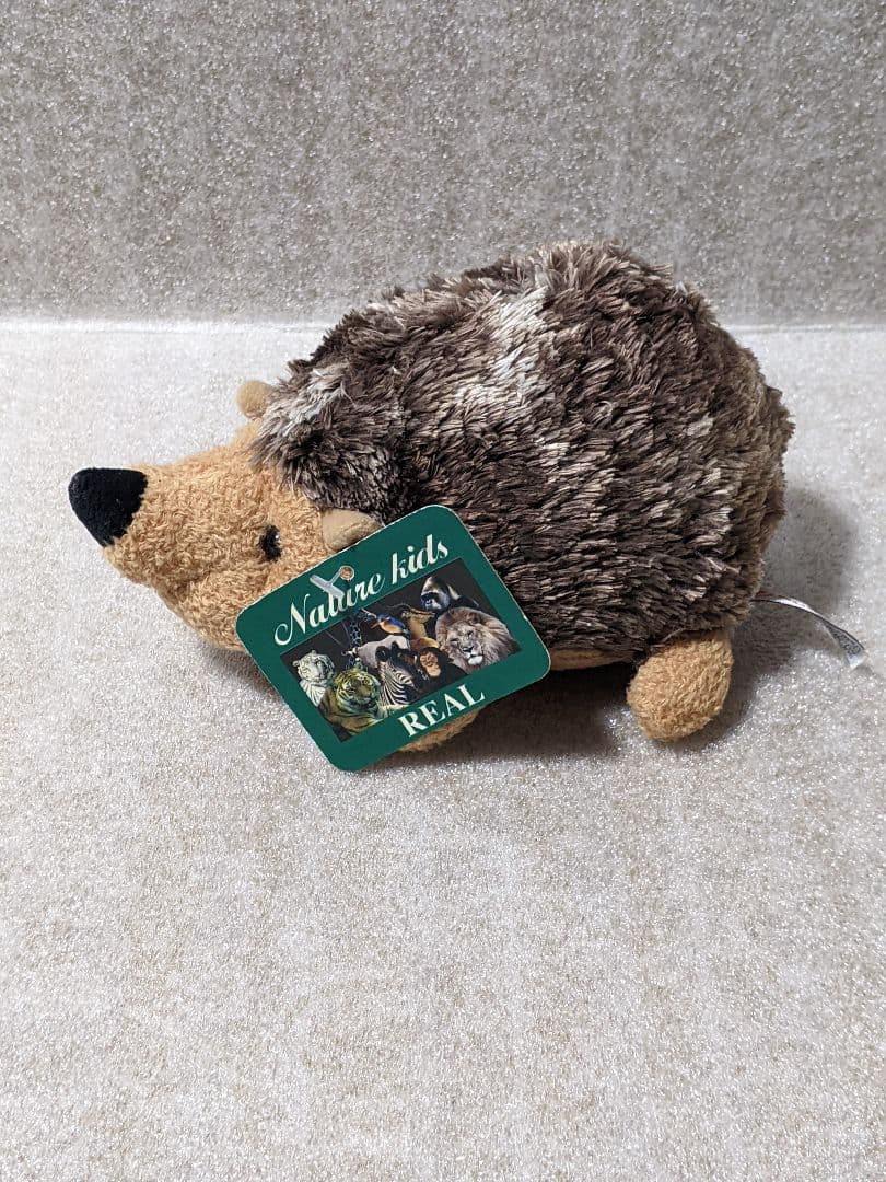 ハリネズミ　ぬいぐるみ　ブラウン　オーロラ　　　　　　　　　Ａ５