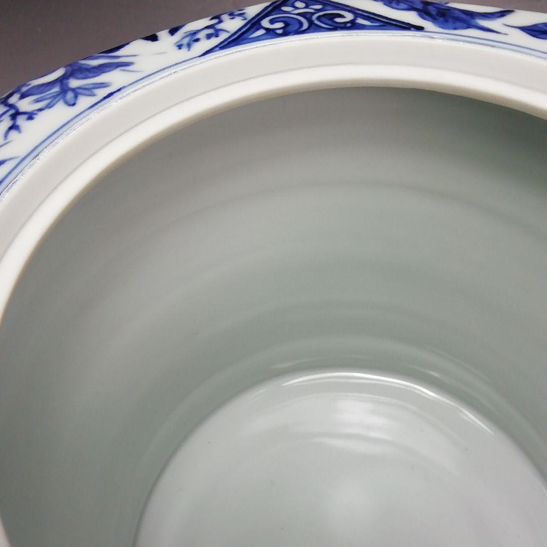 Ｓ５８１　水指　『祥瑞花鳥八角』『勝見永泉作』　共箱　茶道具