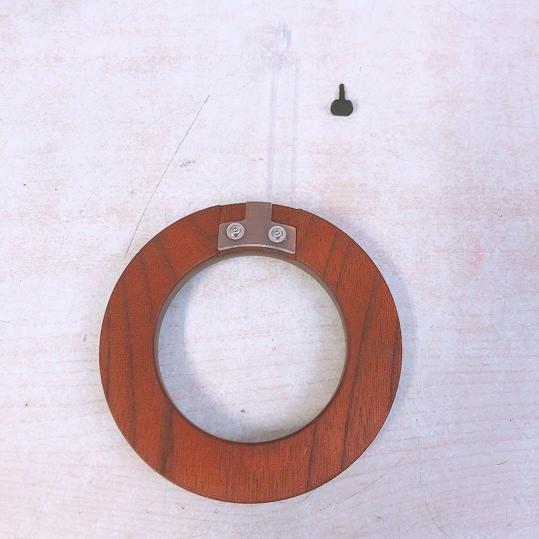 ノ*中様 通電OK セイコー クオーツ 木製振り子時計 丸型 PH627B 掛時