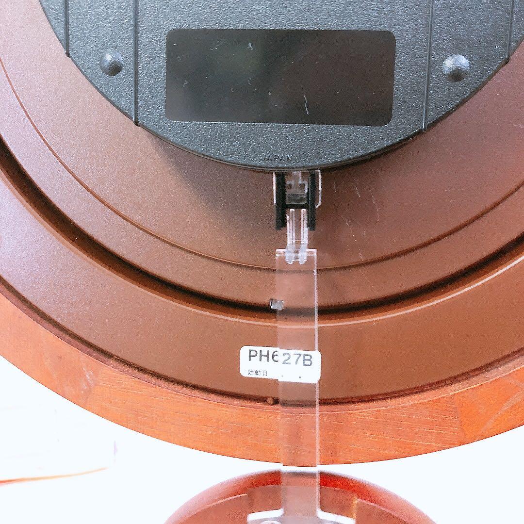 ノ*中様 通電OK セイコー クオーツ 木製振り子時計 丸型 PH627B 掛時