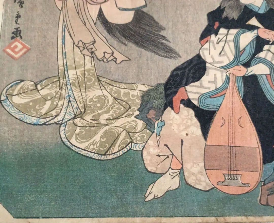 浮世絵版画、東海道五十三對赤坂、歌川広重画、天保15年～弘化4年出版