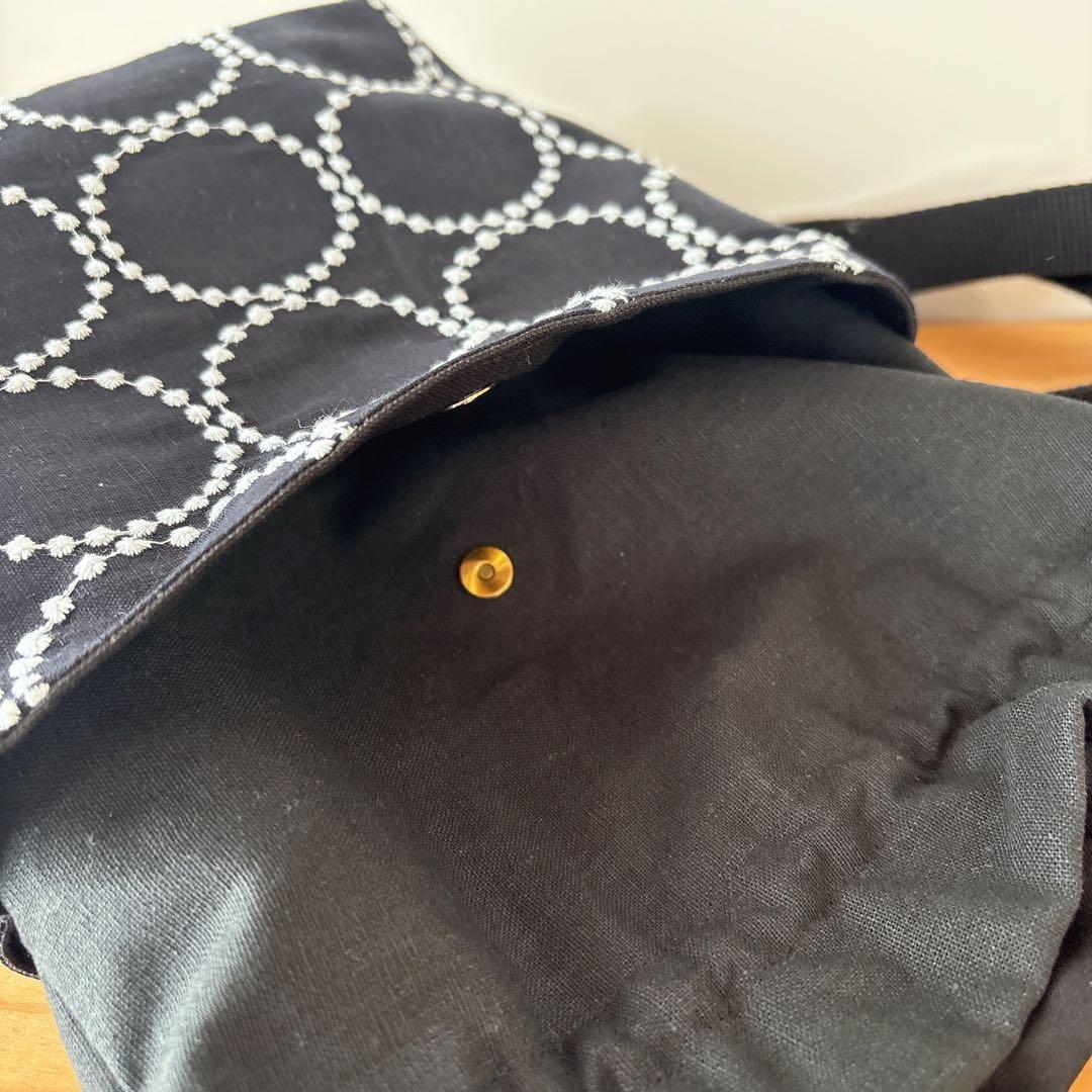 ミナペルホネン タンバリン　巾着ショルダーバッグ　ハンドメイド