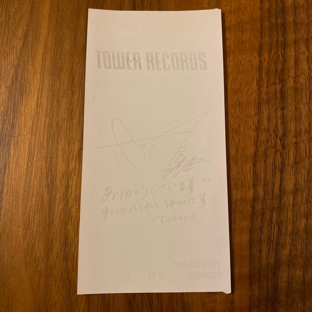 TOMOO クリアファイル　※おまけ レシート付き
