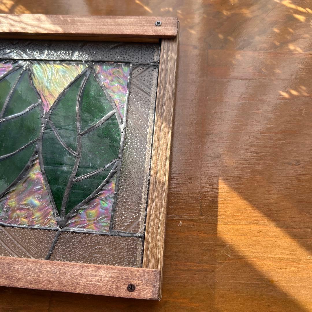 ステンドグラスパネル　新緑10