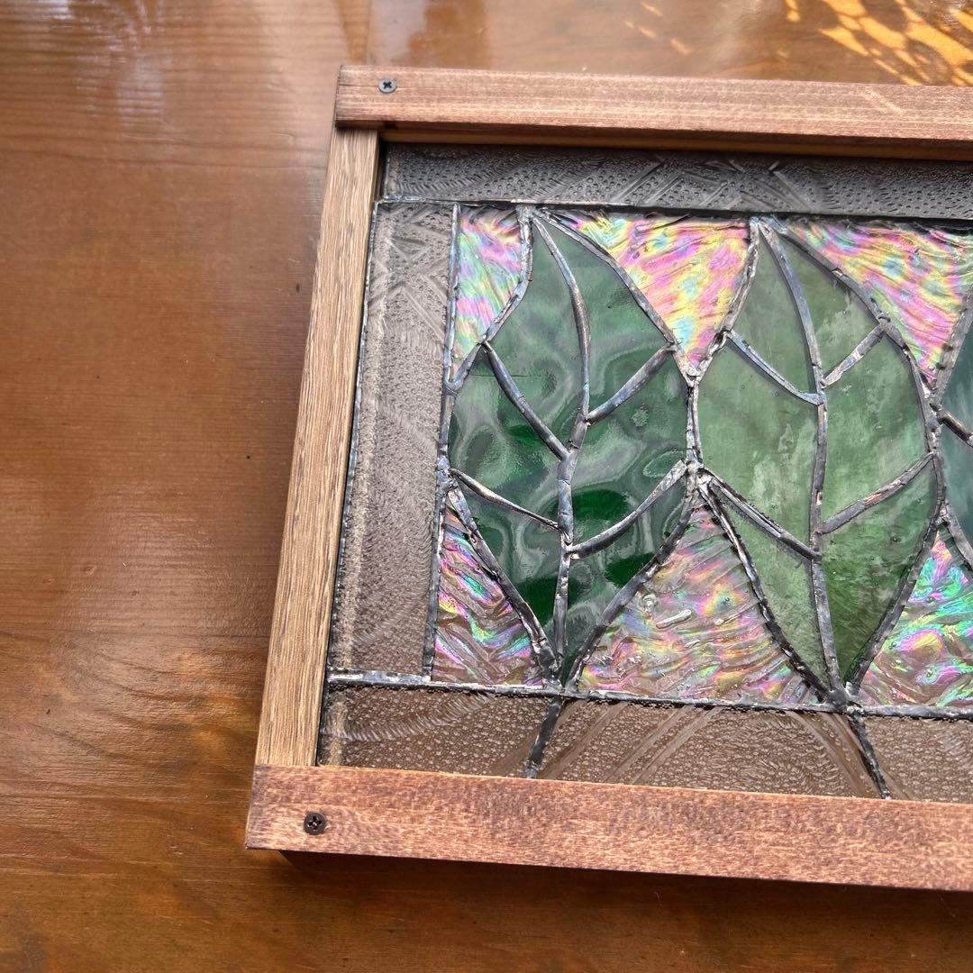 ステンドグラスパネル　新緑10