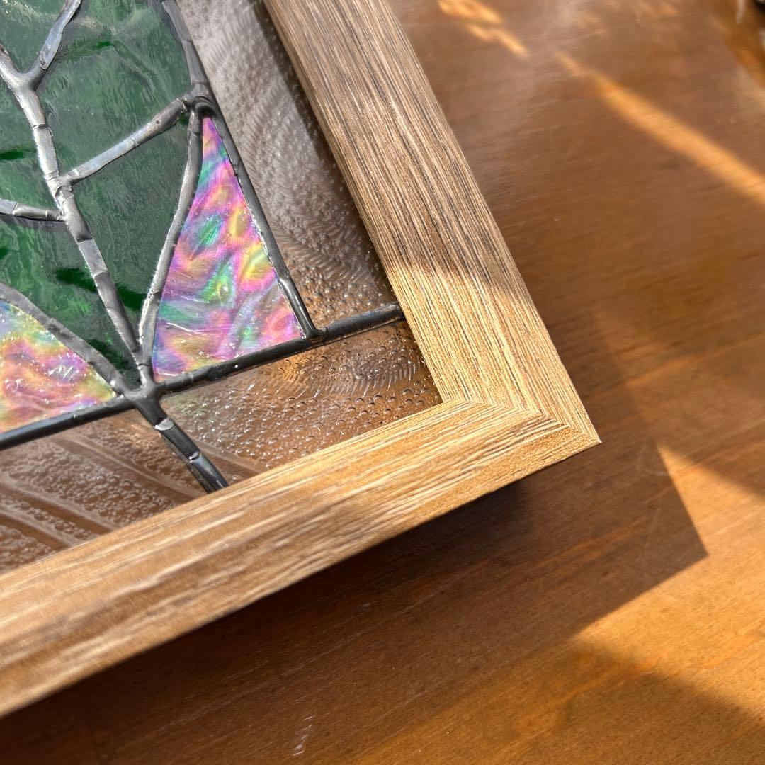 ステンドグラスパネル　新緑10