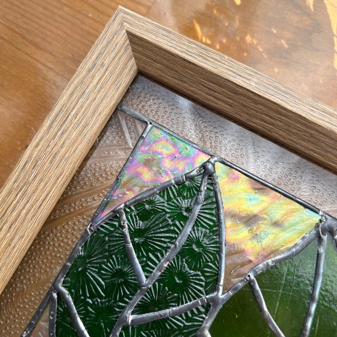 ステンドグラスパネル　新緑10