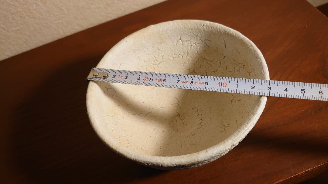 李朝　抹茶碗　鮫肌　大碗　茶道具　アンティーク抹茶碗　蔵出し　在銘　１客