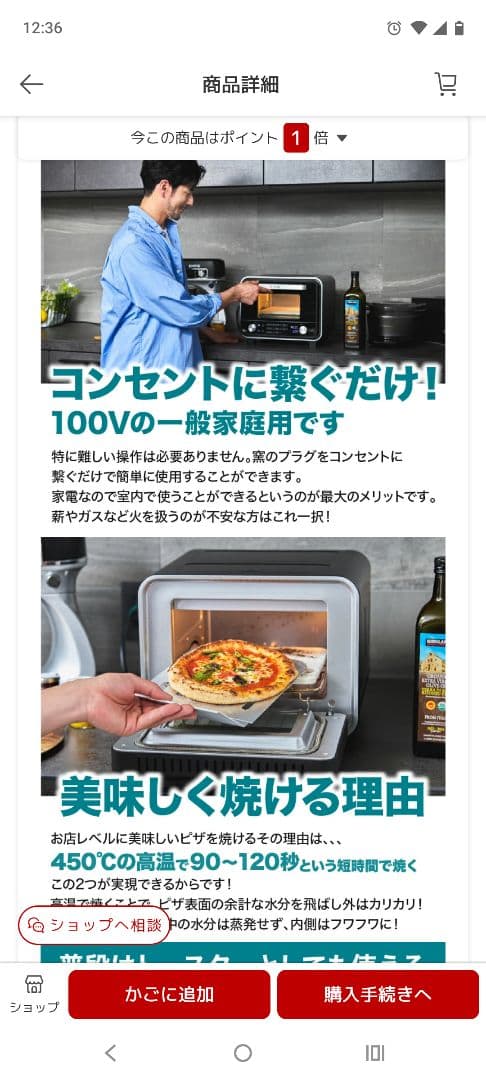 中古　電気式窯焼名人mini 小型家電ピザ窯