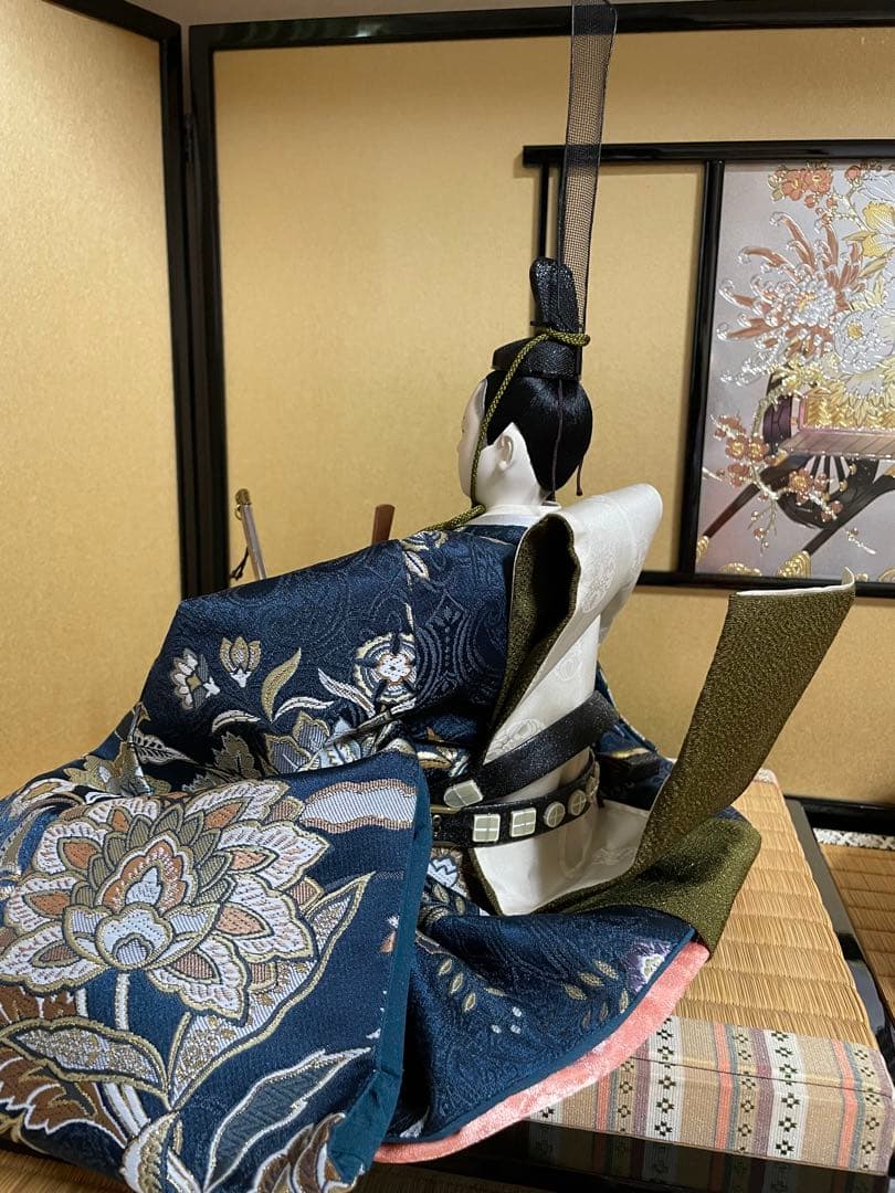 値下豪華なひな人形　親王飾り①京都西陣 お雛様 雛人形フルセットサイズ大120㎝