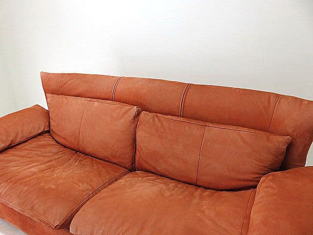 希少品　イタリア　Giovanni Erba & Co. 本革3人掛けソファ