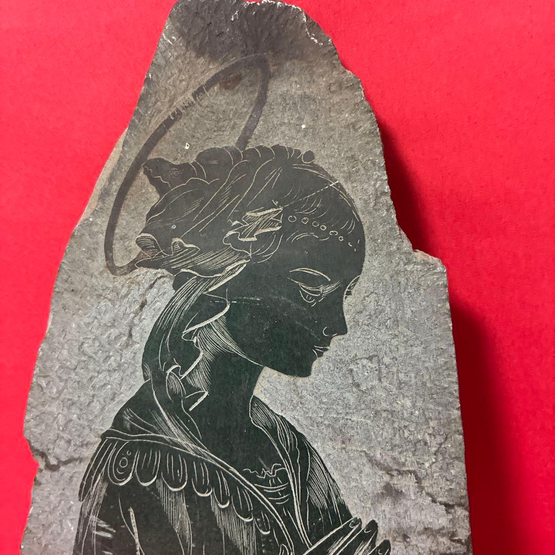 イタリアヴィンテージ　キリスト教美術宗教芸術　石材レリーフ天使アンティークアート