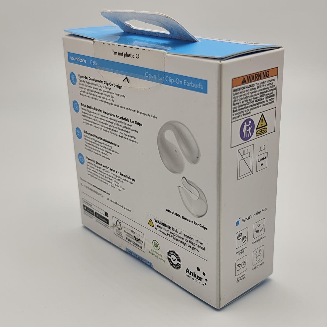 soundcore C30i ワイヤレスイヤホン IPX4防水規格 ホワイト