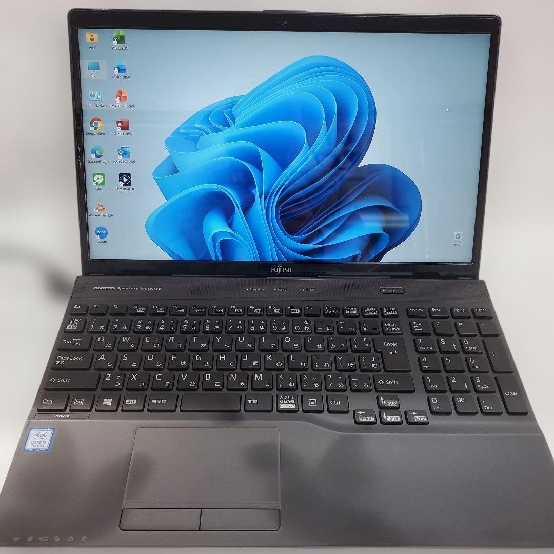 富士通 WA2/D1 Core i3 SSD+HDD ブルーレイ MSオフィス