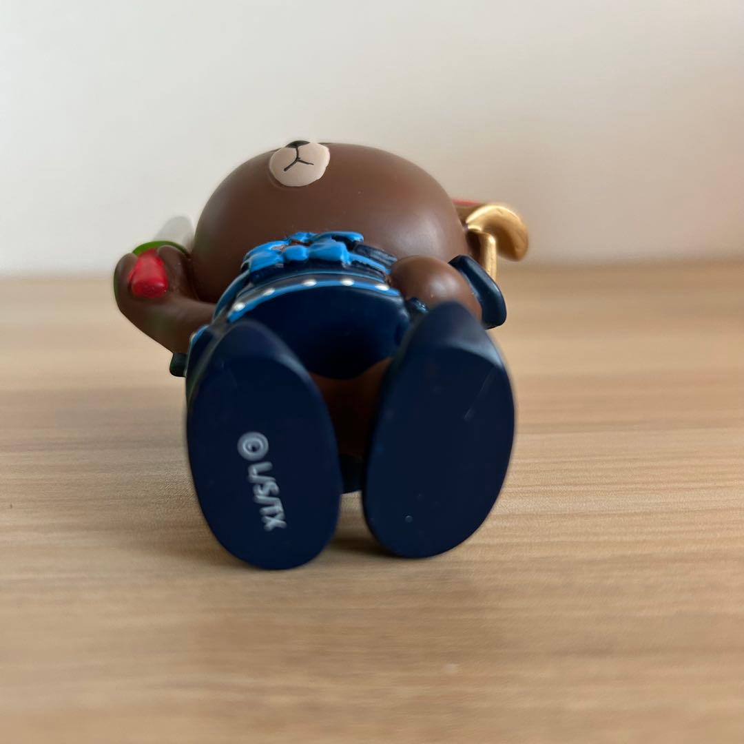 LINE ブラウン　五月人形　吉徳　フィギュア　置物