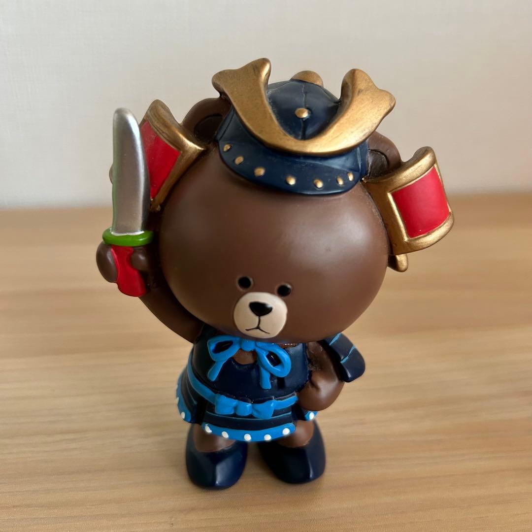 LINE ブラウン　五月人形　吉徳　フィギュア　置物