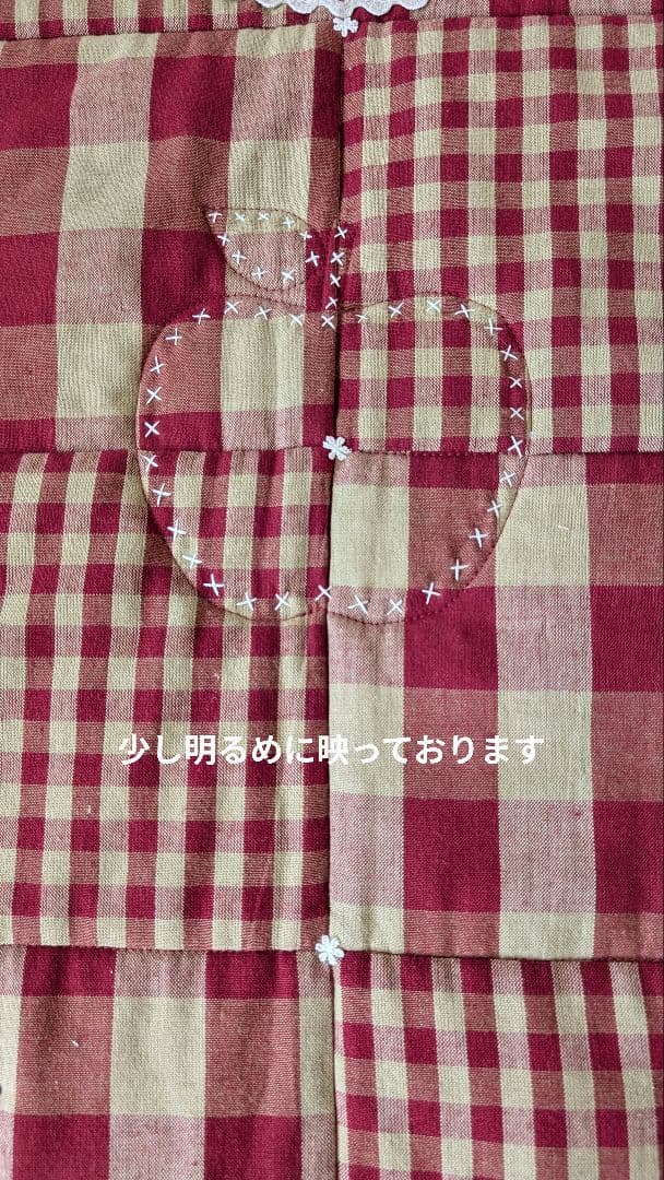 ハンドメイド ⁺.トイレマットとペーパーホルダーセット❤赤❤