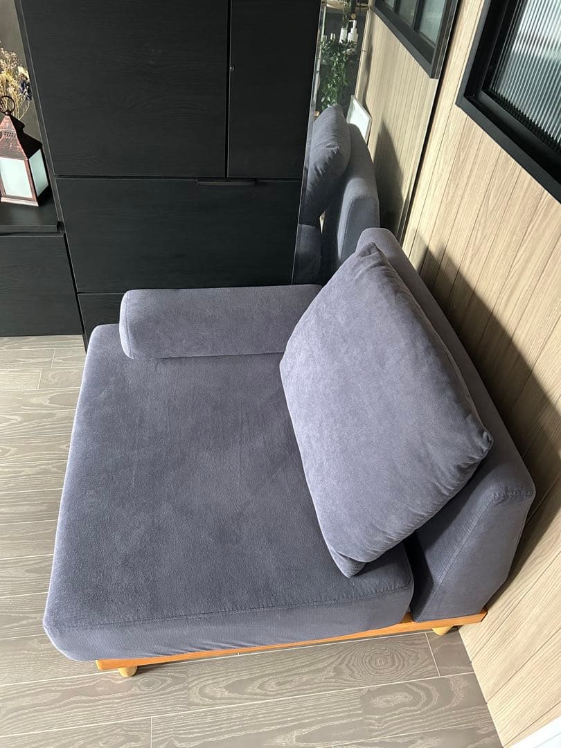 1人掛けソファ Soroi（大）　ブルーグレー