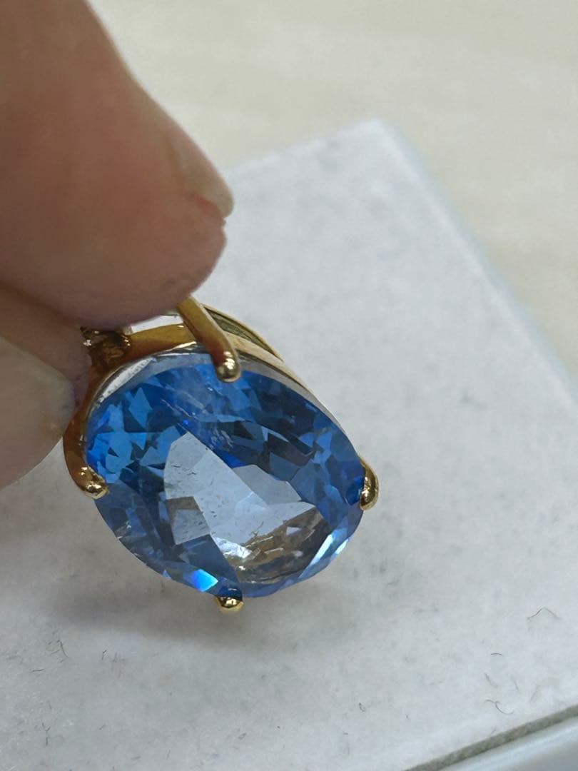 最終価格‼️スイスブルートパーズ　ゴールドメッキ　ペンダント　トップ