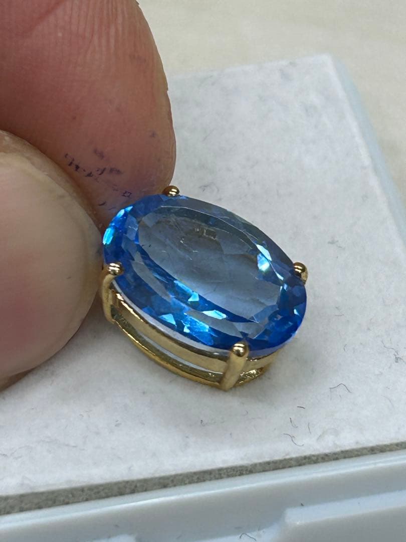 最終価格‼️スイスブルートパーズ　ゴールドメッキ　ペンダント　トップ