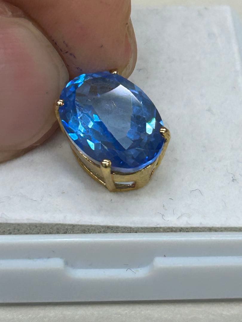 最終価格‼️スイスブルートパーズ　ゴールドメッキ　ペンダント　トップ