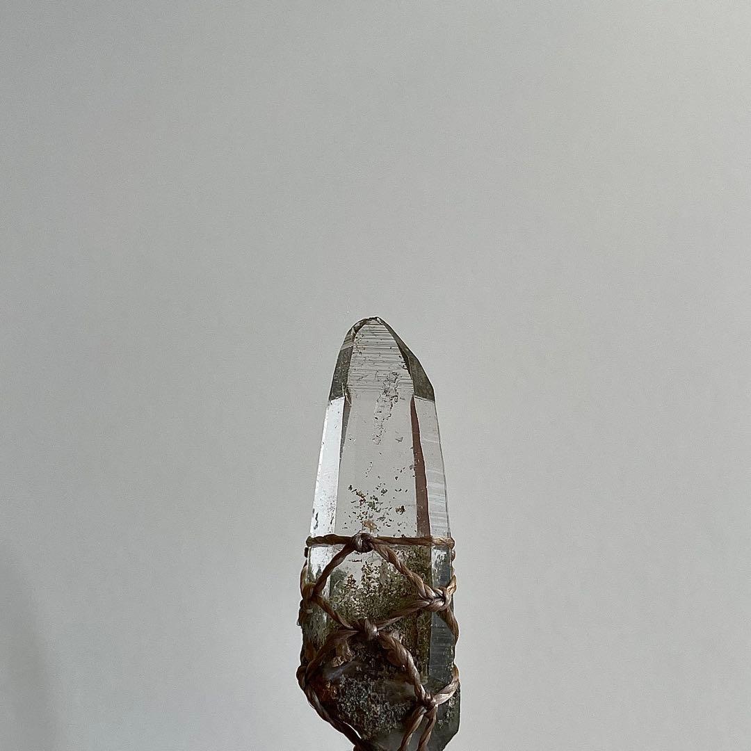 ヒマラヤ水晶 ガネッシュヒマール ＊ マクラメペンダント ネックレス 51