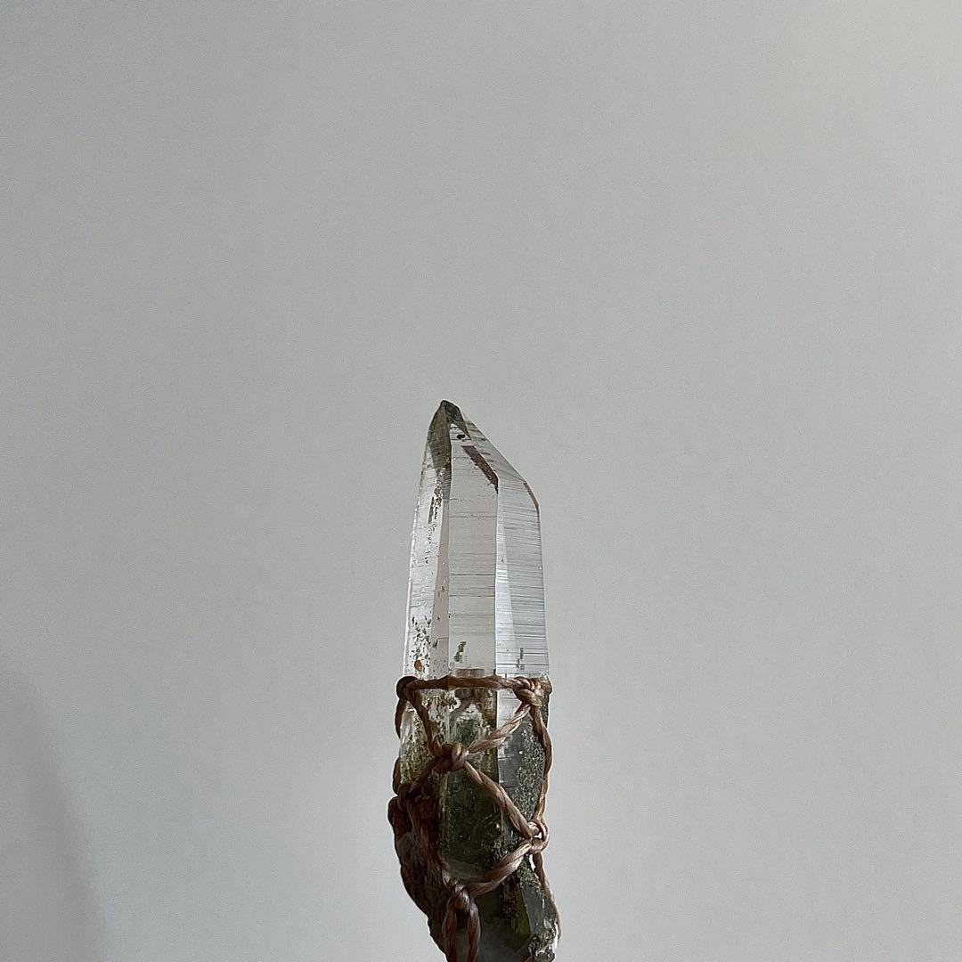 ヒマラヤ水晶 ガネッシュヒマール ＊ マクラメペンダント ネックレス 51