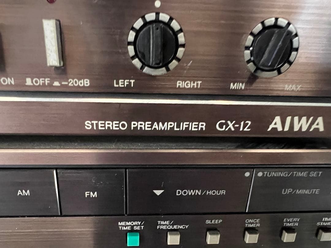 希少AIWAシステムコンポFX-A12 RK-X12アンプ チューナーコンポ