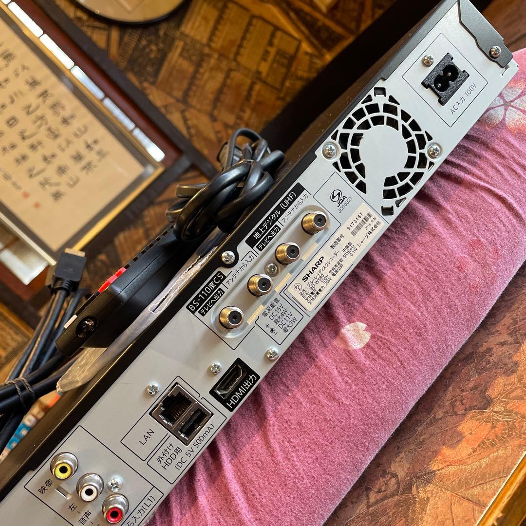 SHARP BD-W580 12倍録 500GB 新品リモ等付フル装備 完動品！