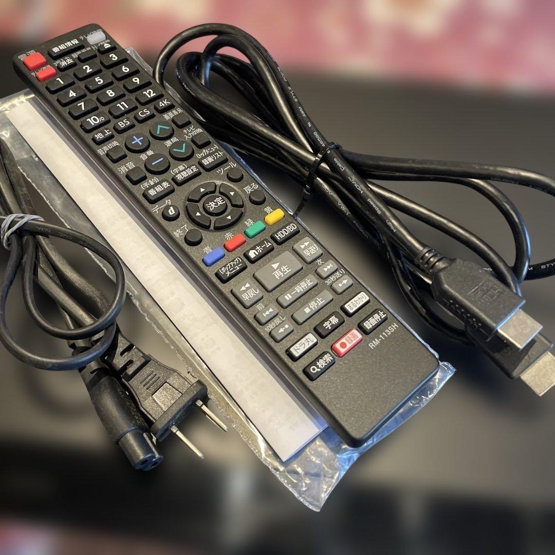 SHARP BD-W580 12倍録 500GB 新品リモ等付フル装備 完動品！