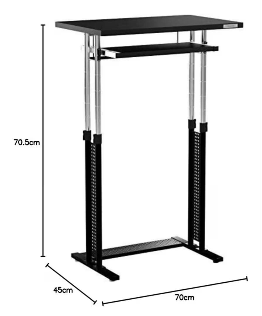【値下げ】Bauhütte パソコンデスク 黒 引き出し付き