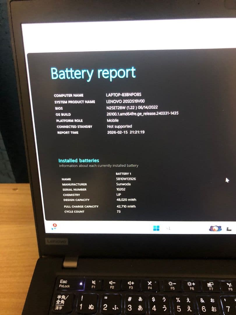 Lenovo ThinkPad Core i5 - 10210U ノートPC