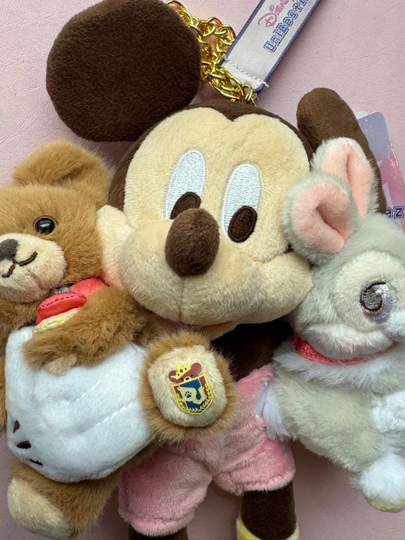 ユニベスティーズ ユニベア　ミッキー＆モカ&イエックぬいぐるみ【新品・未使用】