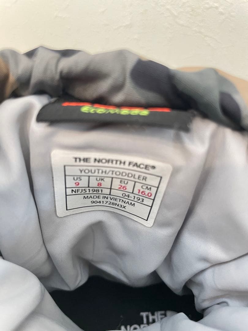 THE NORTH FACE K NUPTSE  16cm 美品