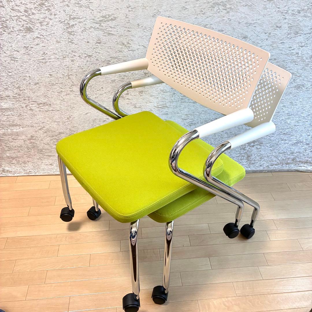 vitra ヴィトラ ビザロール2 visaroll 2 タイヤ付チェア 2脚①