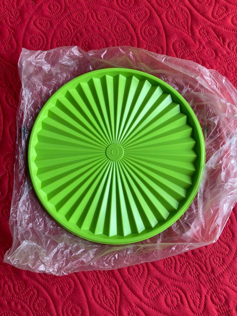 タッパーウェア　マキシクイーンデコレーター　透明プラスチック漬け物容器 蓋付き