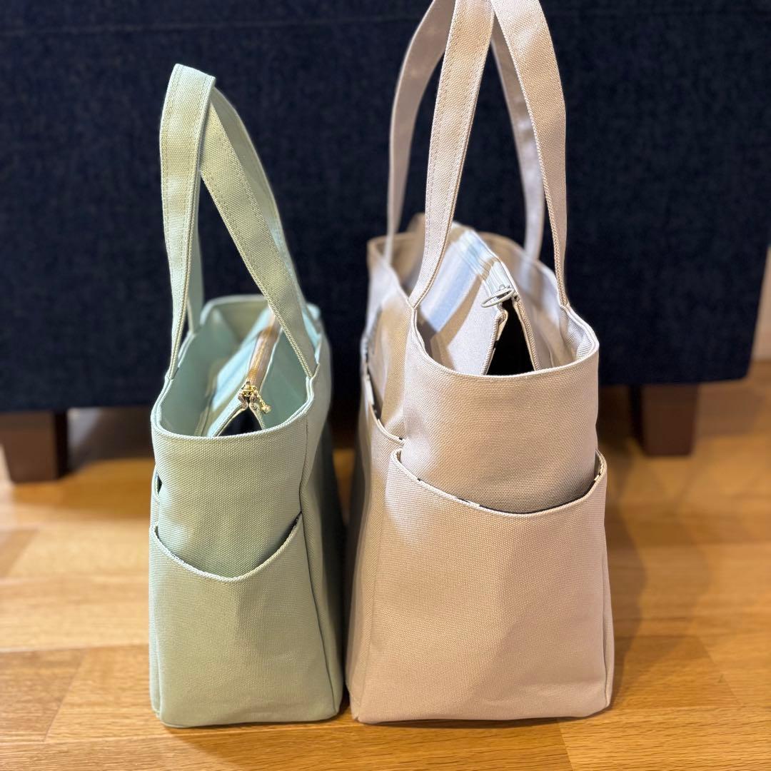 倉敷8号帆布サイドポケット付きトートバッグL ネイビー×あじさい柄