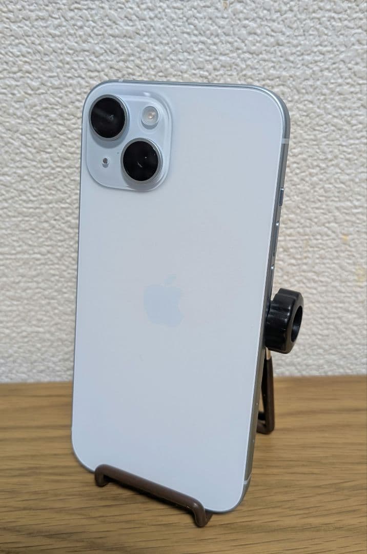 iPhone15 本体 ブルー SIMフリー 128GB ケース・箱付き
