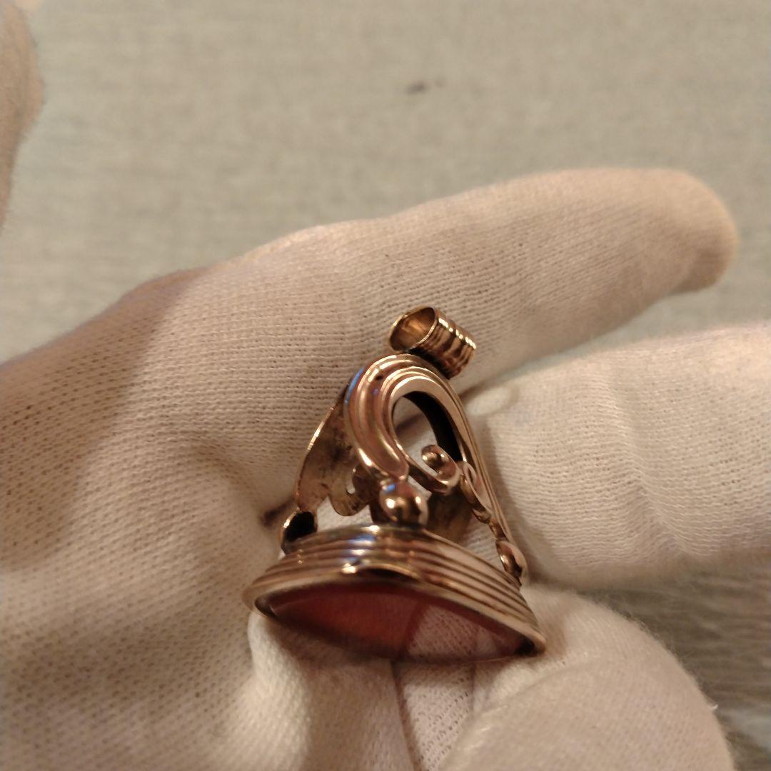 セール（1日まで）９金 フォブシール　イギリス　彫刻なし