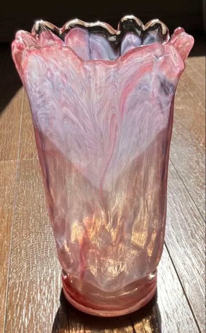 昭和レトロ　花瓶　フラワーベース2個セット60、70年代