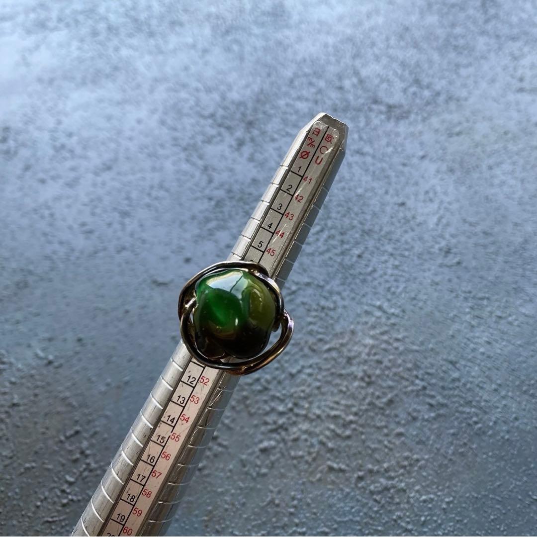 Kazuko Mitsushima 光島和子 ガラス作家 シルバー925 リング