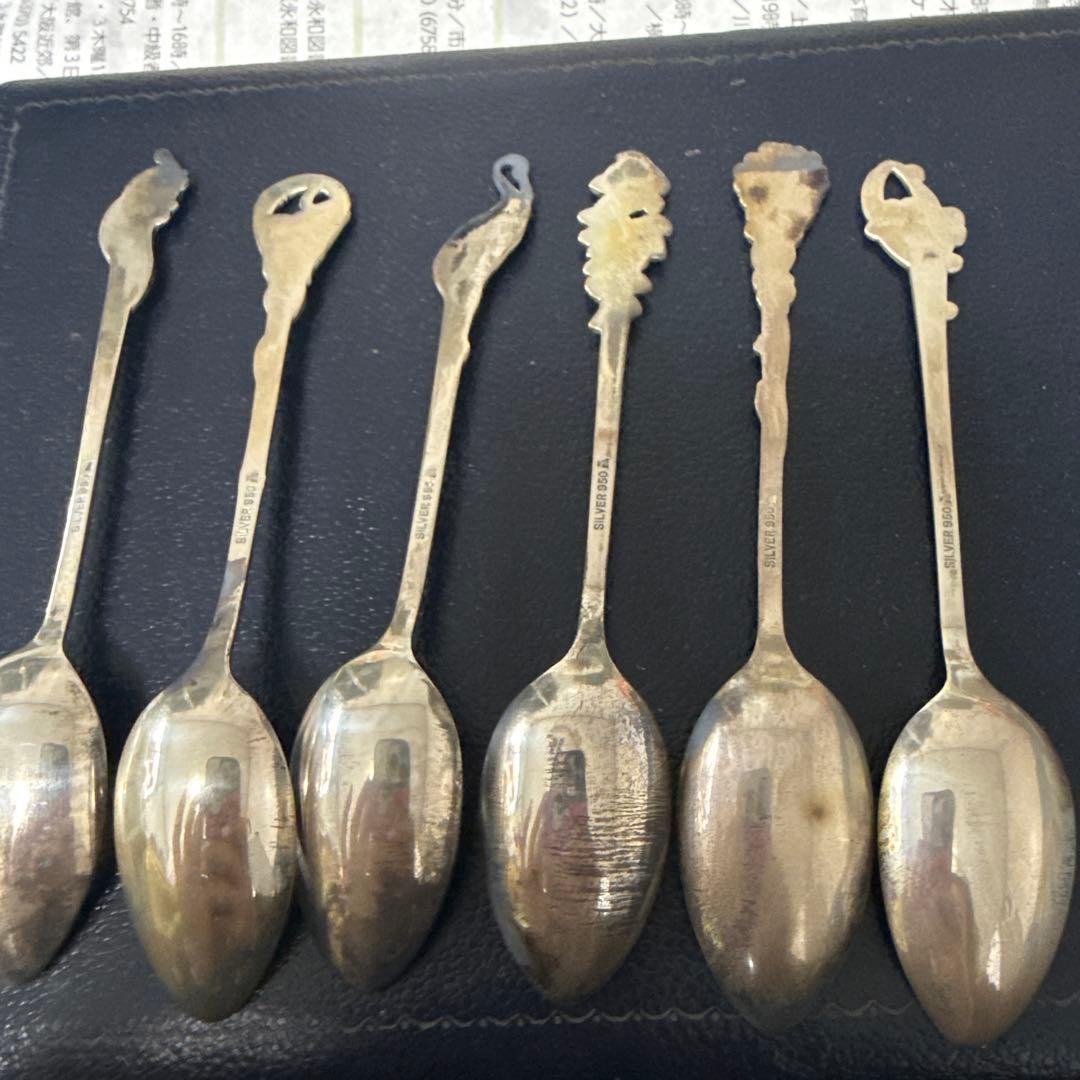 銀製スプーン　silver 950刻印