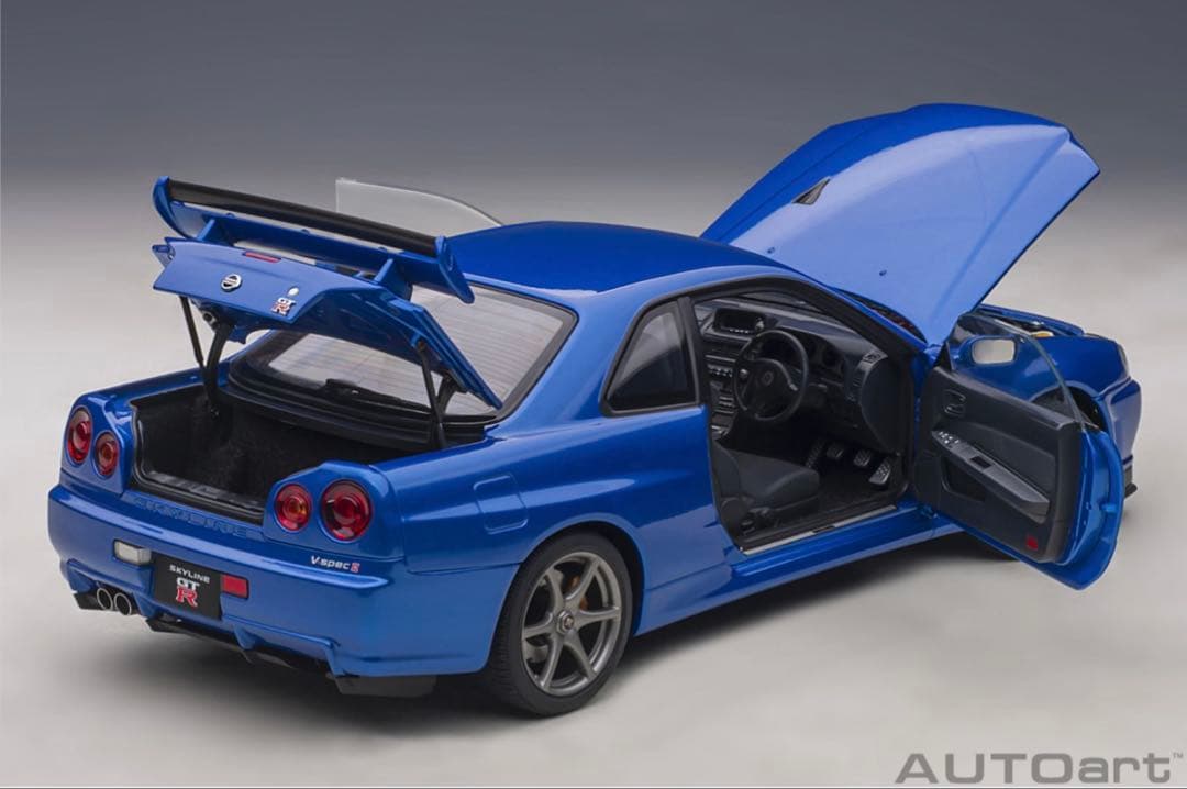 AUTOart 1/18日産 スカイラインGT-R （R34）Vスペック II