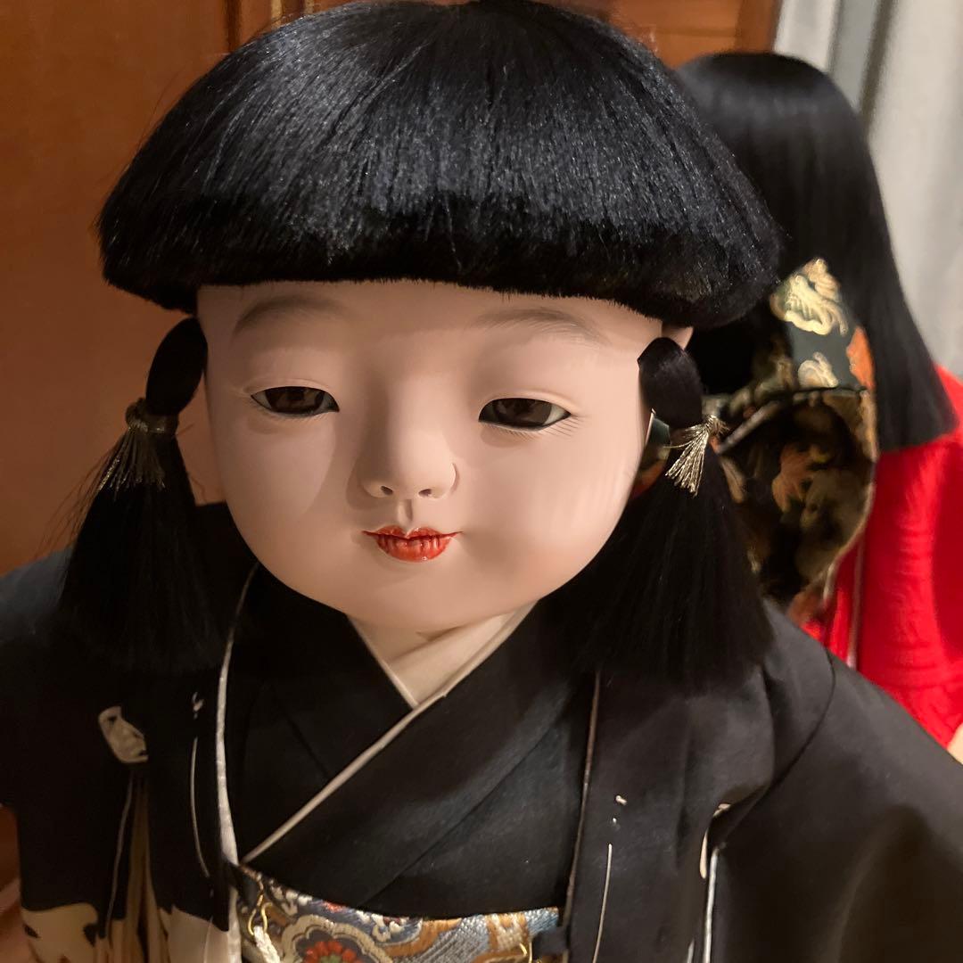 市松人形　男の子　女の子　ペア　美品　日本人形　京都市内お引取りのみ