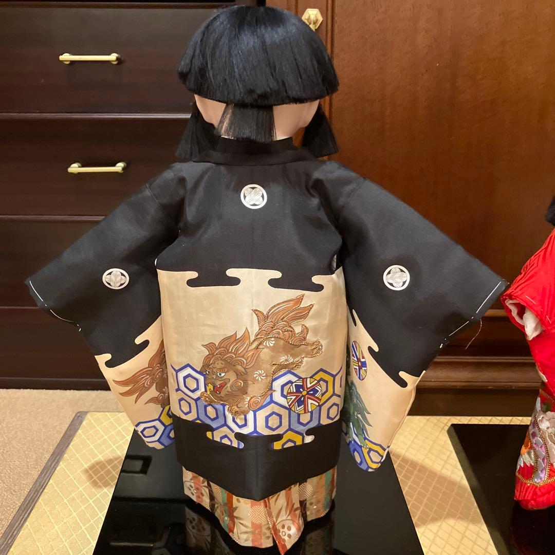 市松人形　男の子　女の子　ペア　美品　日本人形　京都市内お引取りのみ