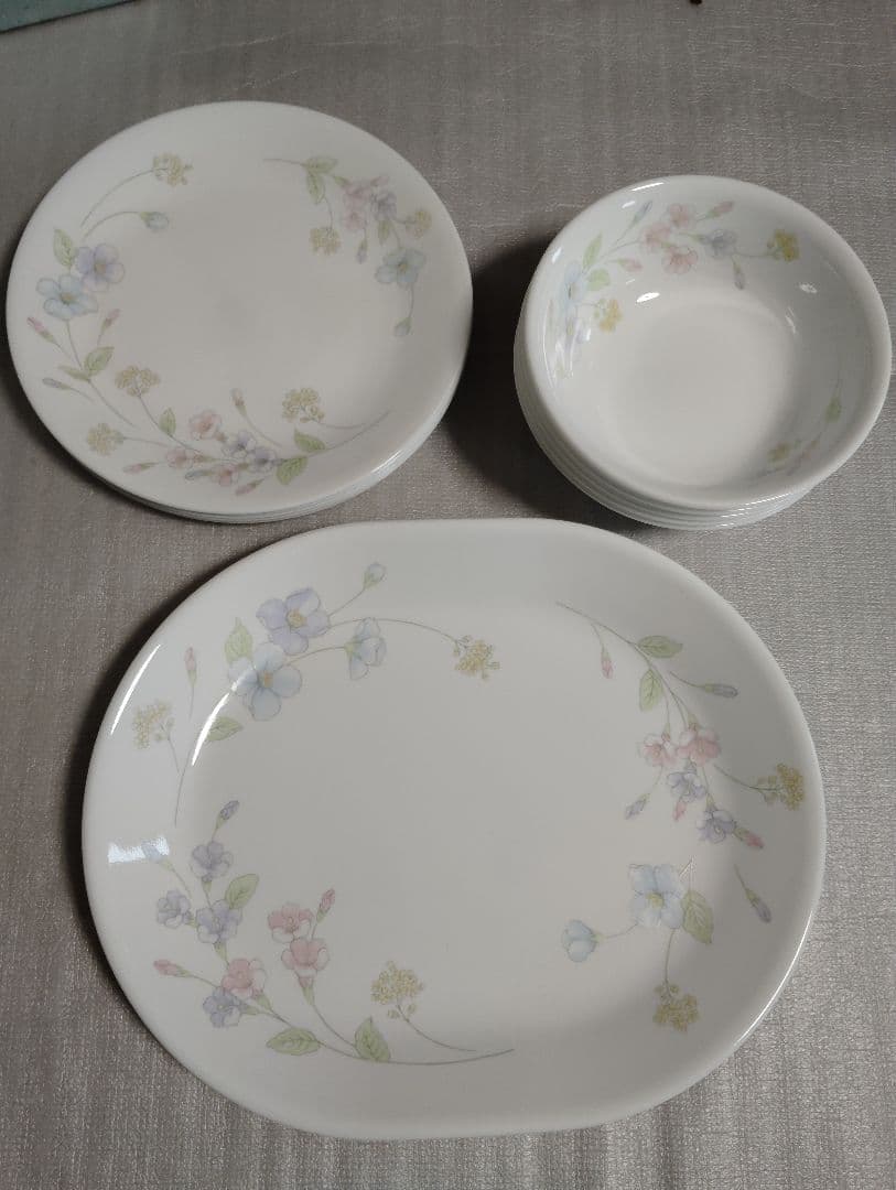 未使用　コレール Corelleメイブルー　廃盤　プレート　ボウル　プラター　皿