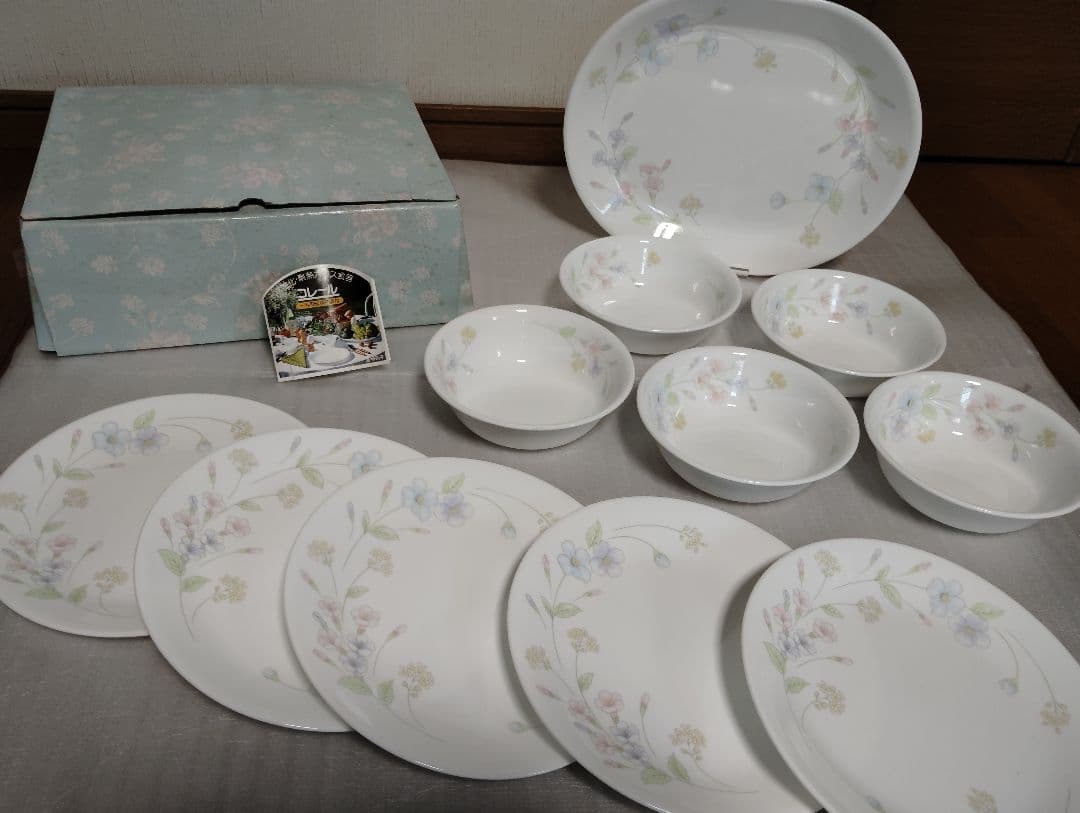 未使用　コレール Corelleメイブルー　廃盤　プレート　ボウル　プラター　皿