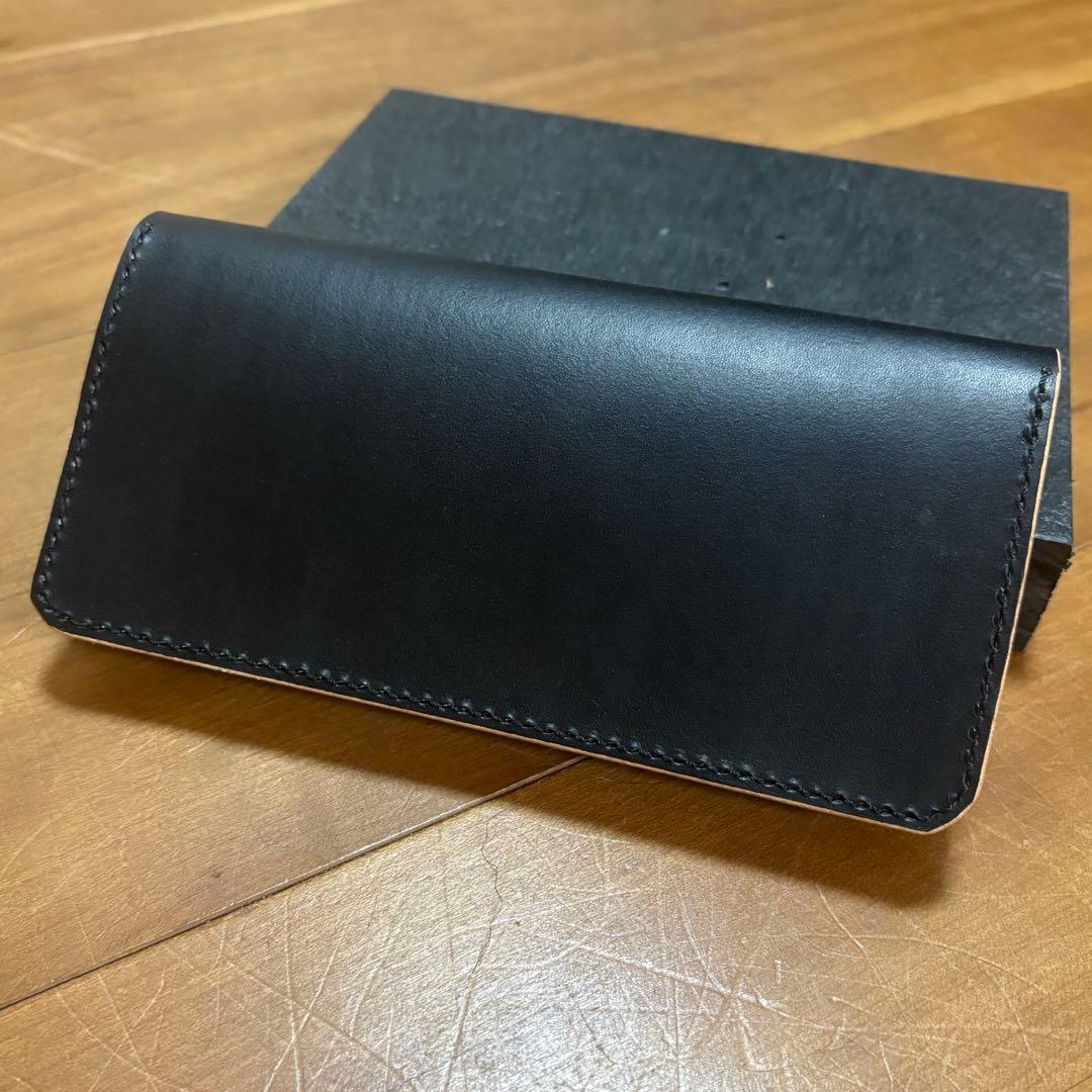 ロングトラッカーウォレット　栃木レザー　小判カン付　真鍮