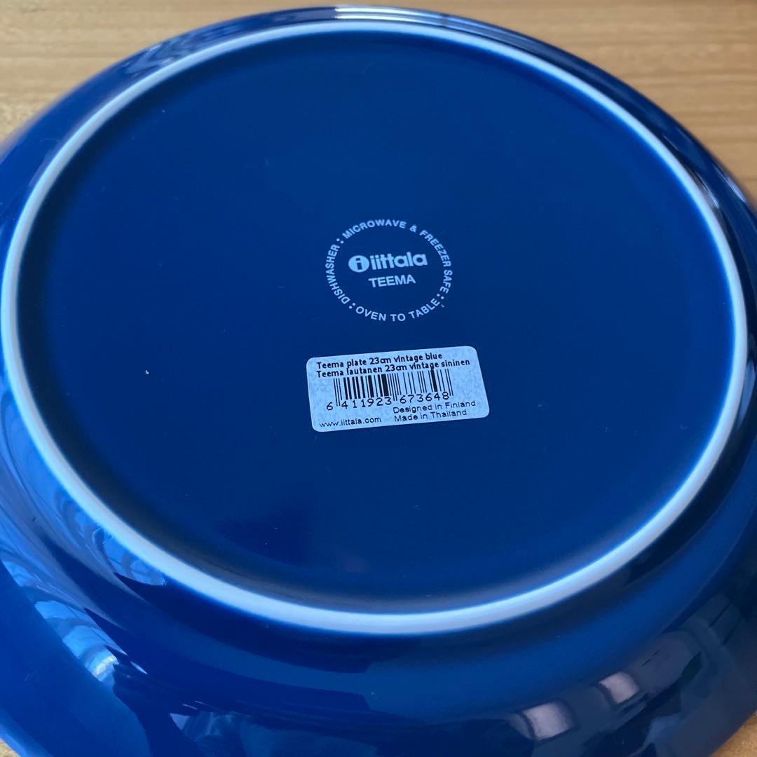 イッタラ　ティーマ　ビンテージブルー23㎝プレート✖️2 15㎝ボウル✖️2