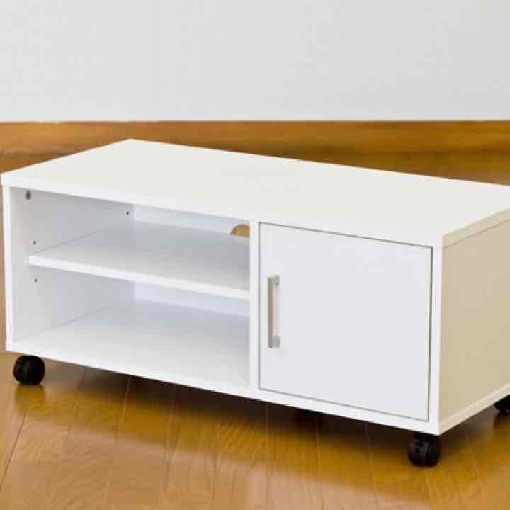 扉付き　テレビ台　DBR/WH 定価15000円相当